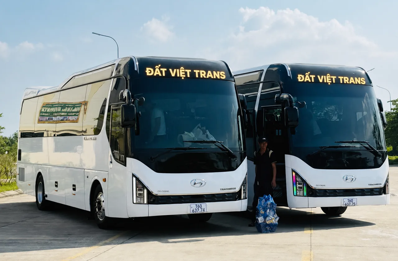 Thuê xe khách 29-34 chỗ Hyundai Tracomeco Global Noble có lái